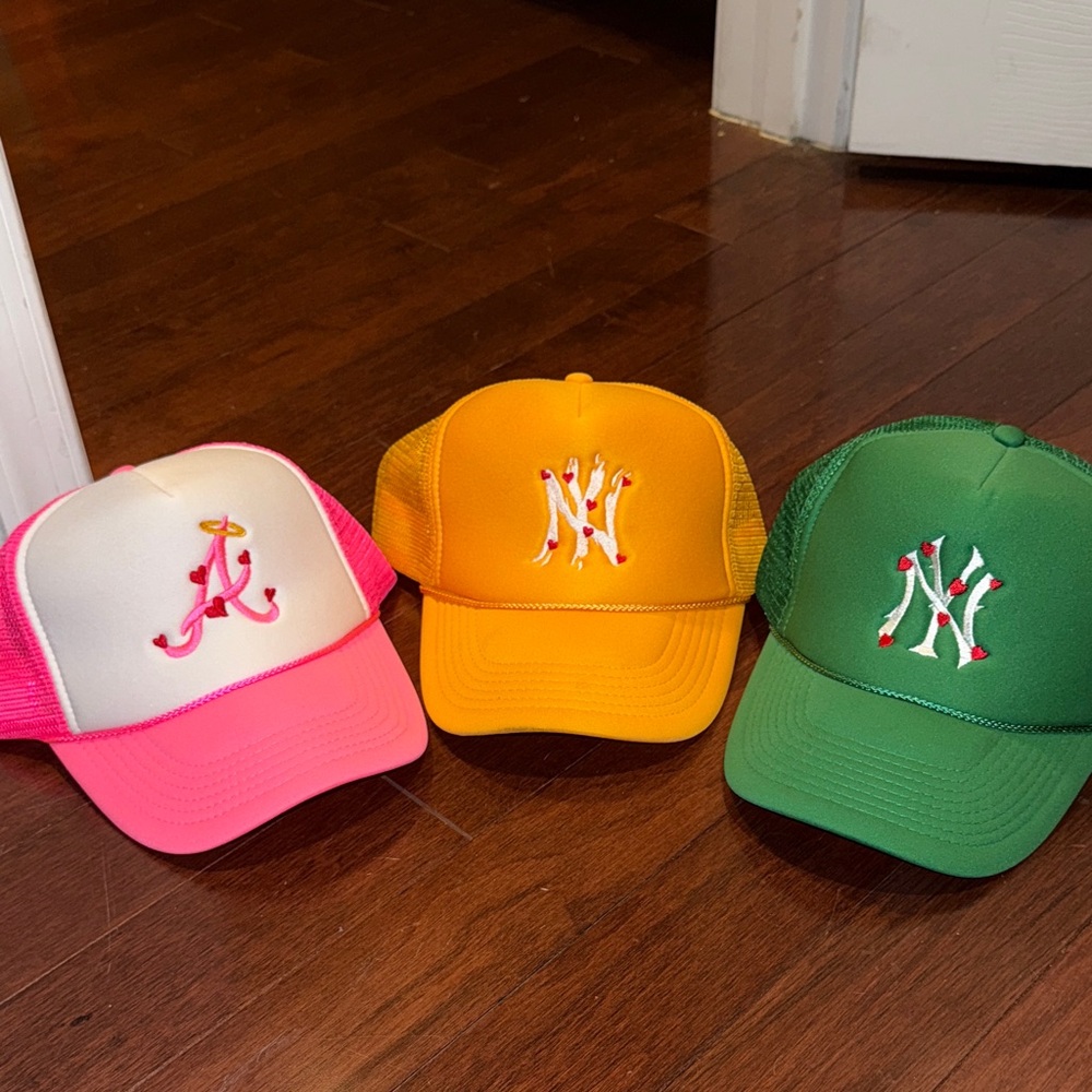 Colorful Trucker Hats with Embroidered Logos